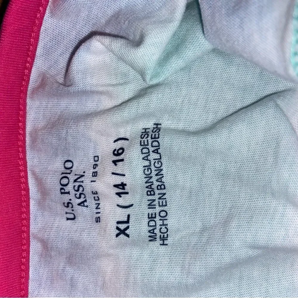 US Polo Association tye dye tee size xl 14/16